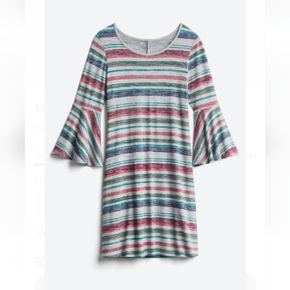 Market & Spruce knit dress, S, 3/4 bell sleeves
